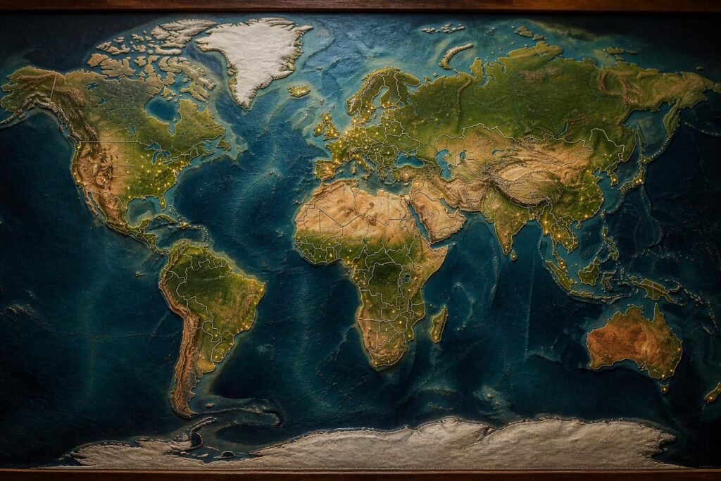 découvrez notre carte du monde détaillée avec les capitales et les pays, idéale pour les passionnés de géographie souhaitant enrichir leurs connaissances.