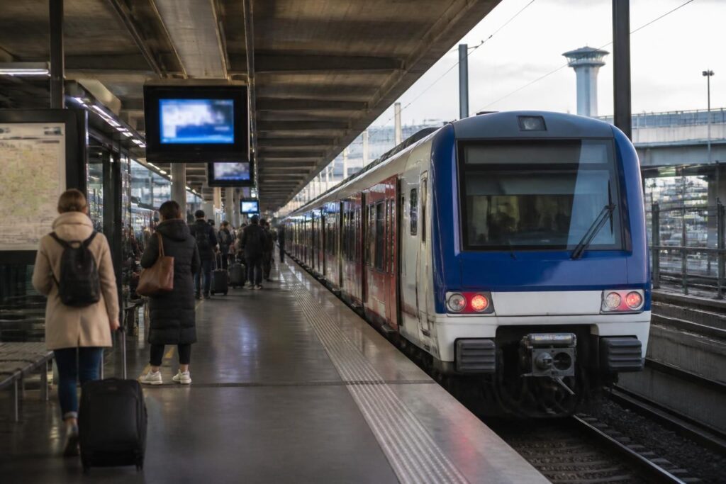 consultez les horaires en temps réel du rer b pour vos trajets entre paris et l'aéroport charles-de-gaulle et planifiez votre voyage facilement.